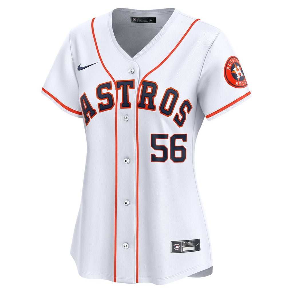 Ronel Blanco Houston Astros Nike Women's Home Limited Jersey - White Official MLB Team Apparel Baseball Fan Gear