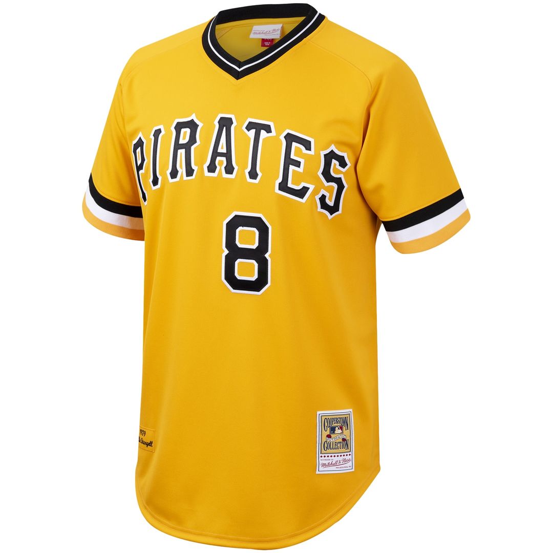 Willie Stargell Pittsburgh Pirates Mitchell & Ness Cooperstown Collection Authentic Jersey - Gold Official MLB Team Apparel Baseball Fan Gear