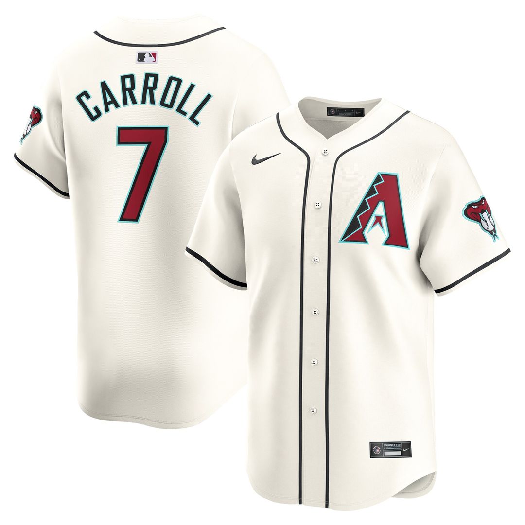 Corbin Carroll Arizona Diamondbacks Nike Youth Home Limited Player Jersey - White Official MLB Team Apparel Baseball Fan Gear