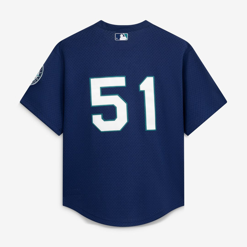 Ichiro Suzuki Seattle Mariners Mitchell & Ness Authentic Batting Practice Jersey - Navy Official MLB Team Apparel Baseball Fan Gear