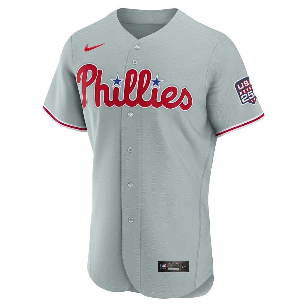 Bryce Harper Philadelphia Phillies Nike USA 250 Fourth of July Road Authentic Jersey - Gray Official MLB Team Apparel Baseball Fan Gear