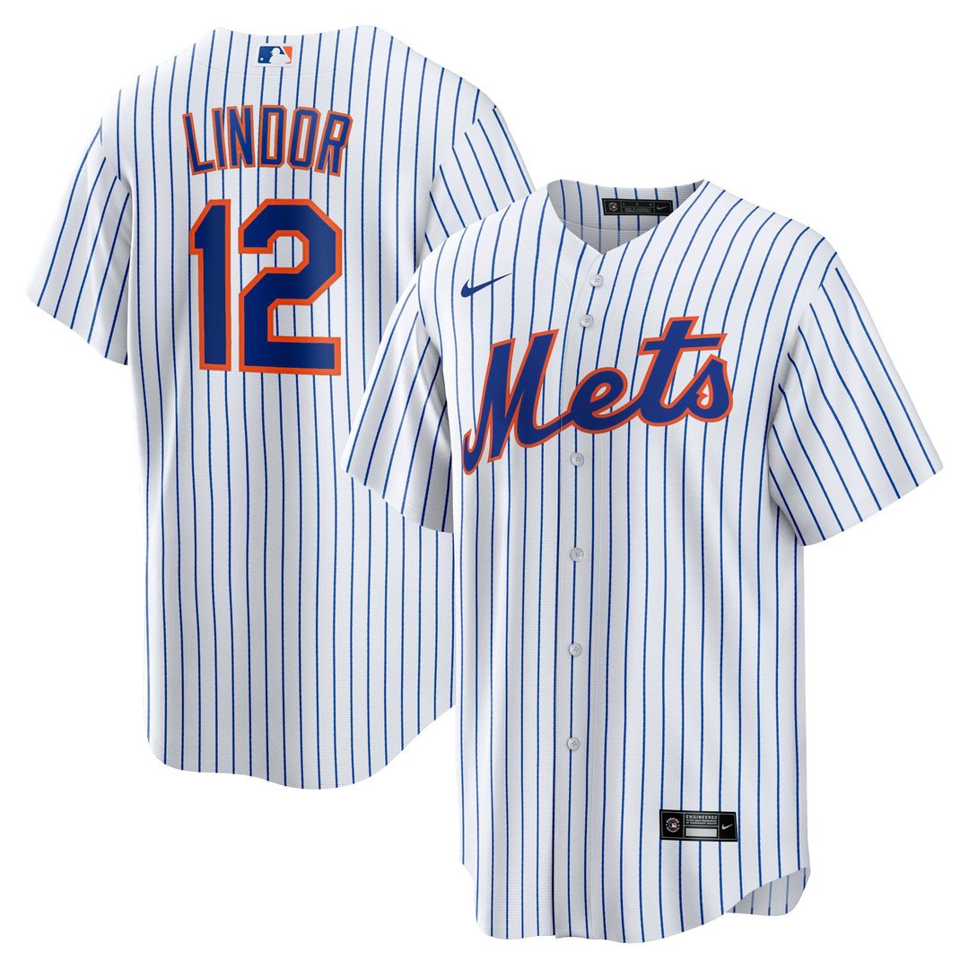 Francisco Lindor New York Mets Nike Home Replica Player Jersey - White Official MLB Team Apparel Baseball Fan Gear