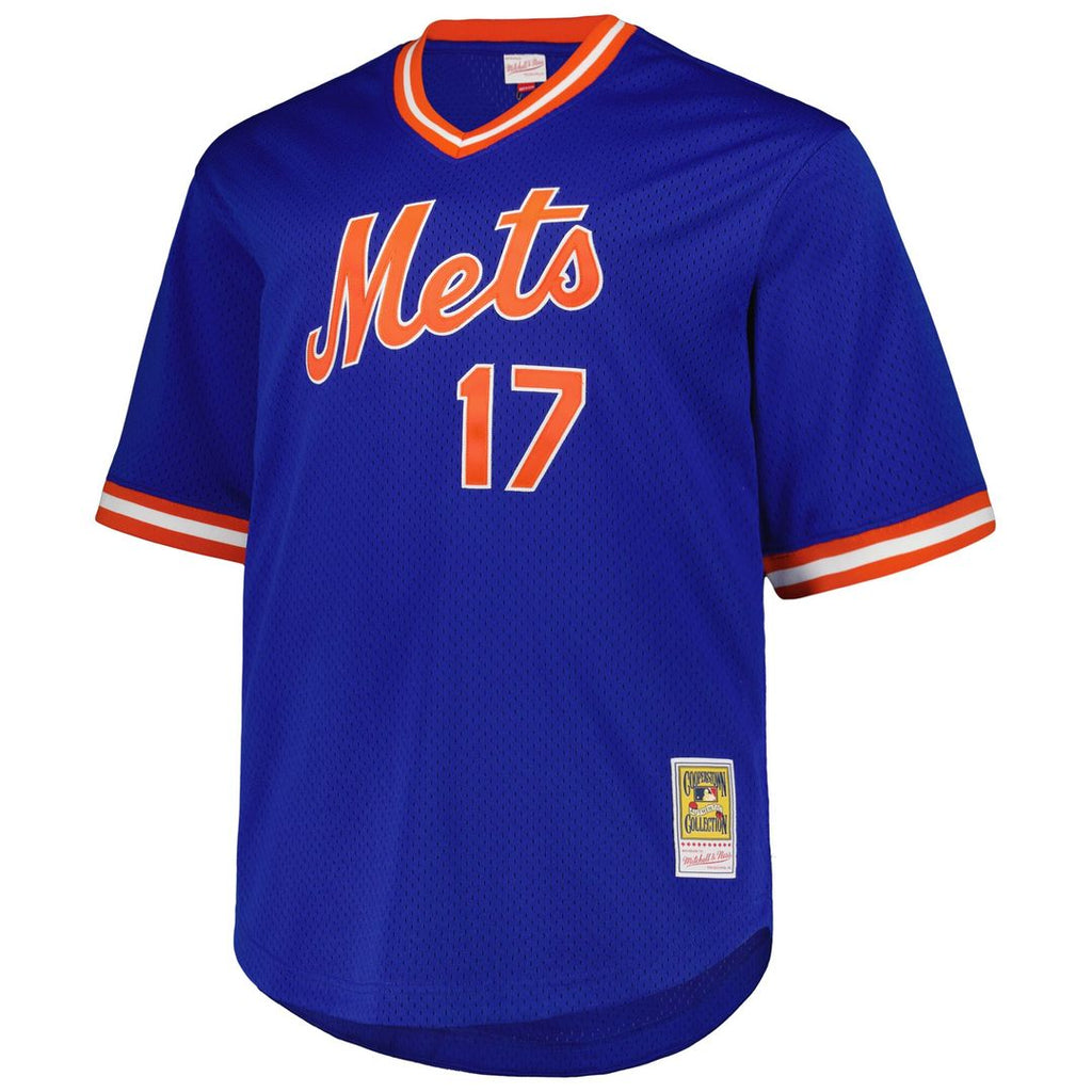 Keith Hernandez New York Mets Mitchell & Ness 1986 Cooperstown Collection Mesh Pullover Jersey - Royal Official MLB Team Apparel Baseball Fan Gear