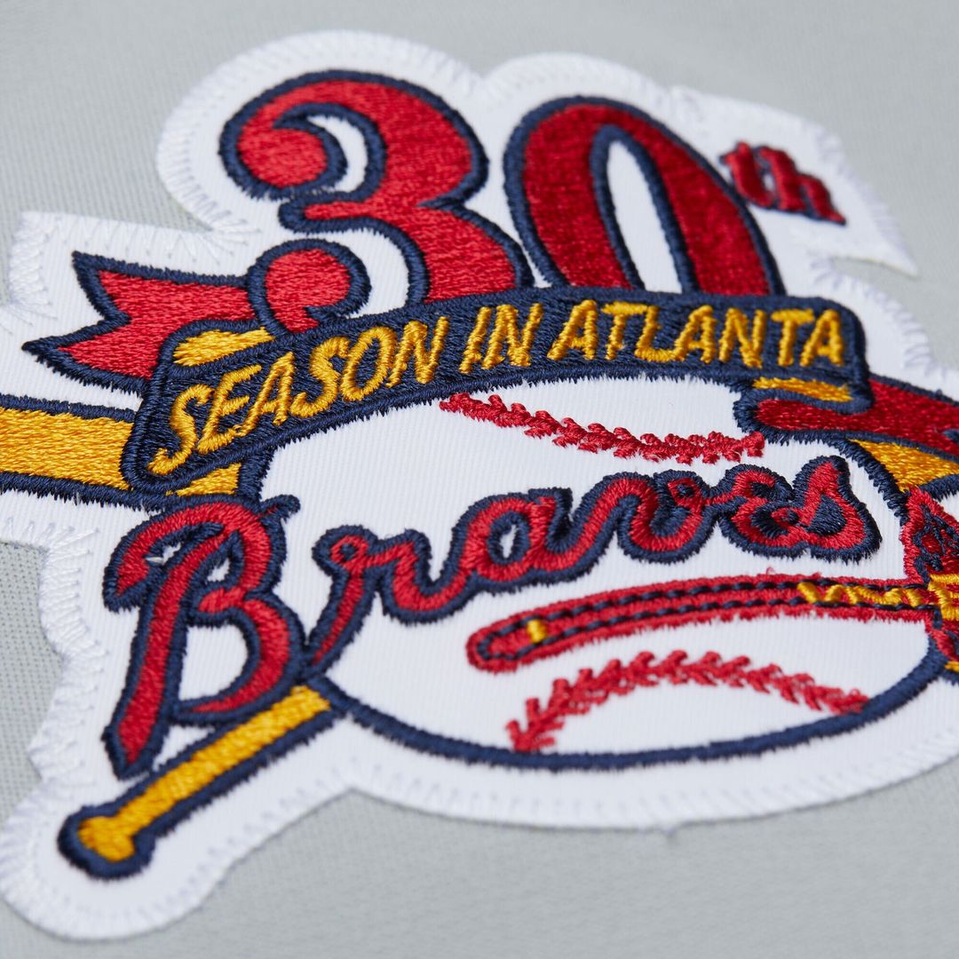 Chipper Jones Atlanta Braves Mitchell & Ness 1995 Throwback Authentic Jersey - Gray Official MLB Team Apparel Baseball Fan Gear