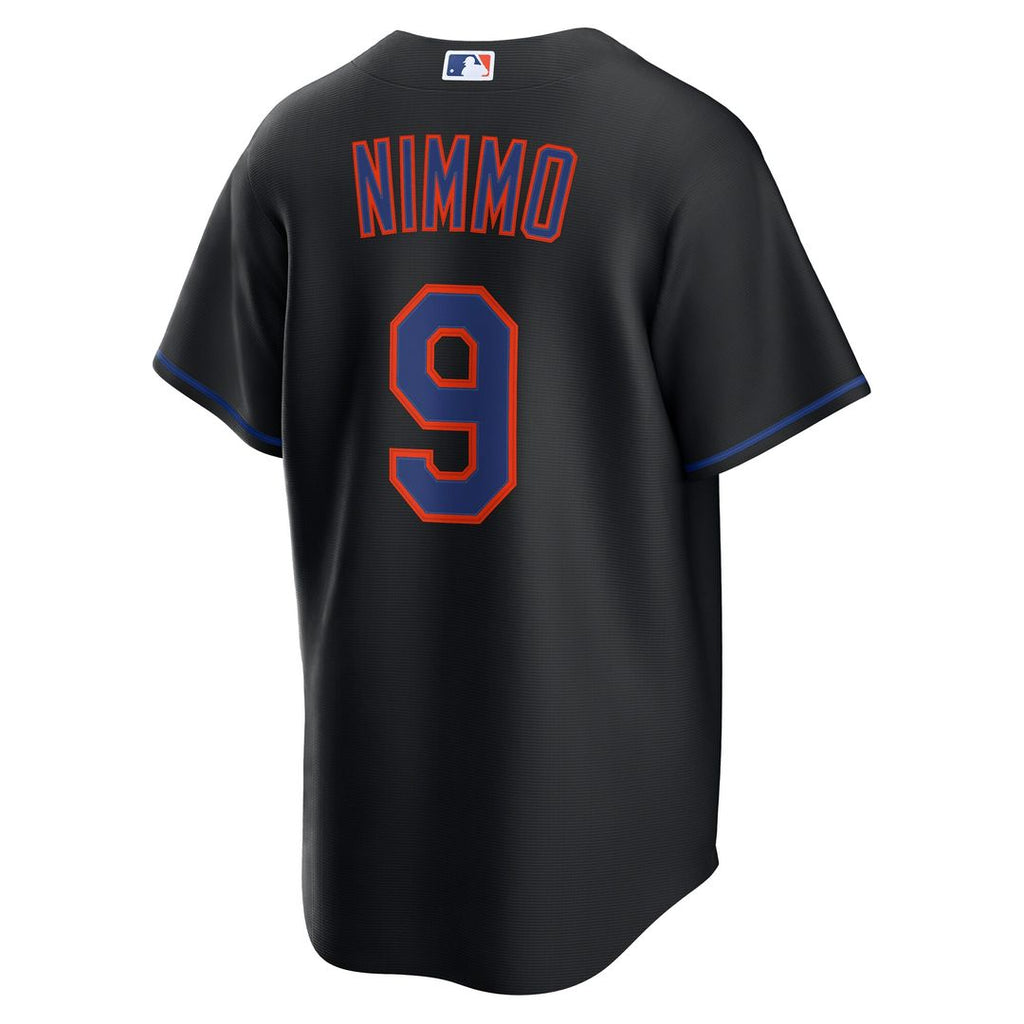 Brandon Nimmo New York Mets Nike Alternate Replica Jersey - Black Official MLB Team Apparel Baseball Fan Gear
