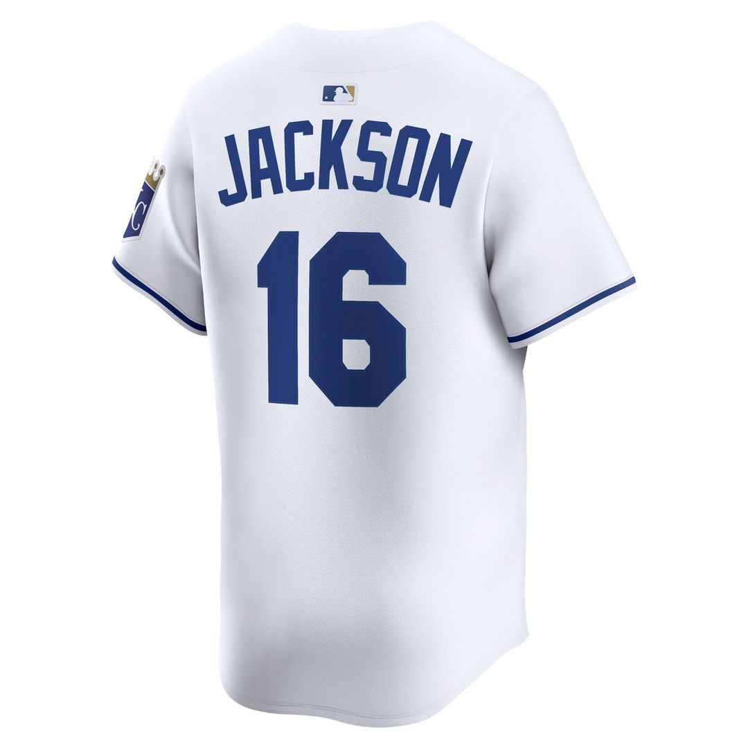 Bo Jackson Kansas City Royals Nike Home Limited Player Jersey - White Official MLB Team Apparel Baseball Fan Gear