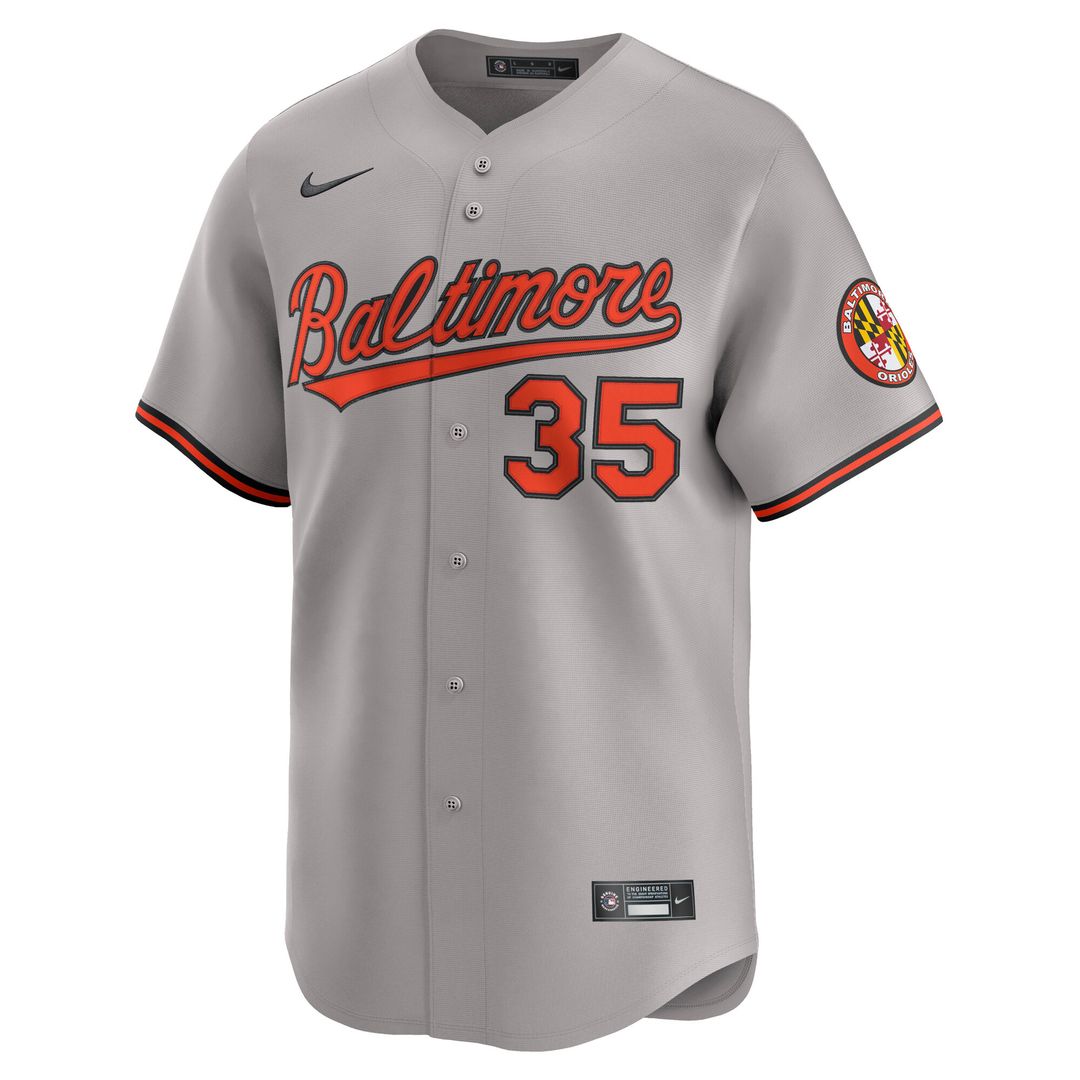 Adley Rutschman Baltimore Orioles Nike Road Limited Player Jersey - Gray Official MLB Team Apparel Baseball Fan Gear
