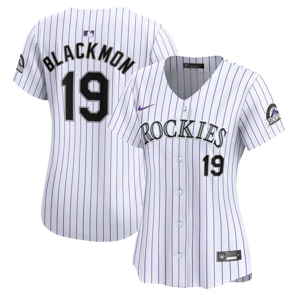 Charlie Blackmon Colorado Rockies Nike Women's Home Limited Player Jersey - White Official MLB Team Apparel Baseball Fan Gear