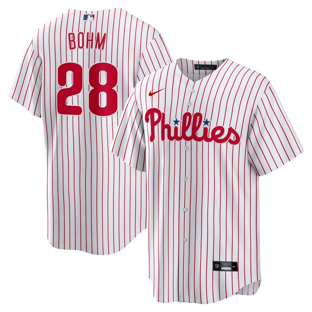 Alec Bohm Philadelphia Phillies Nike Home Replica Jersey - White Official MLB Team Apparel Baseball Fan Gear