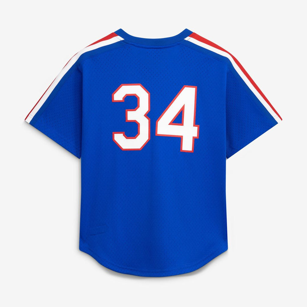 Nolan Ryan Texas Rangers Mitchell & Ness Big & Tall Cooperstown Mesh Batting Practice Jersey - Royal Official MLB Team Apparel Baseball Fan Gear