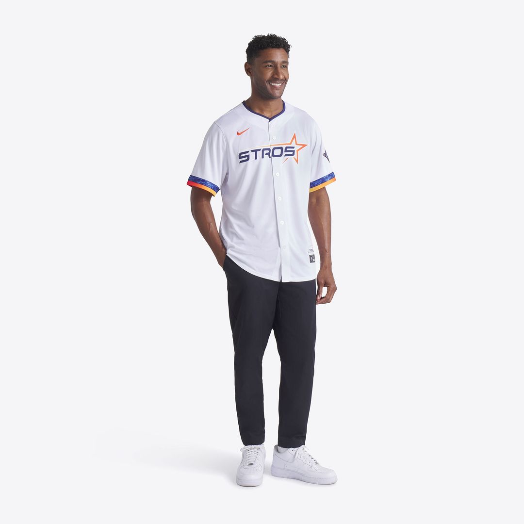 Houston Astros Nike 2025 City Connect Limited Jersey - White Official MLB Team Apparel Baseball Fan Gear