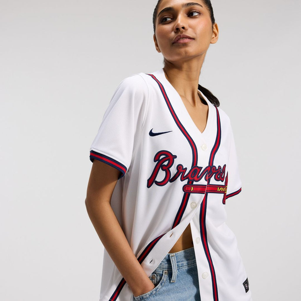Atlanta Braves Nike Women's Home Limited Jersey - White Official MLB Team Apparel Baseball Fan Gear