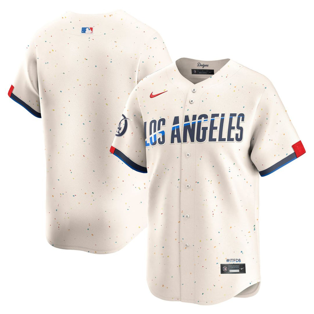 Los Angeles Dodgers Nike City Connect Limited Jersey - Cream Official MLB Team Apparel Baseball Fan Gear