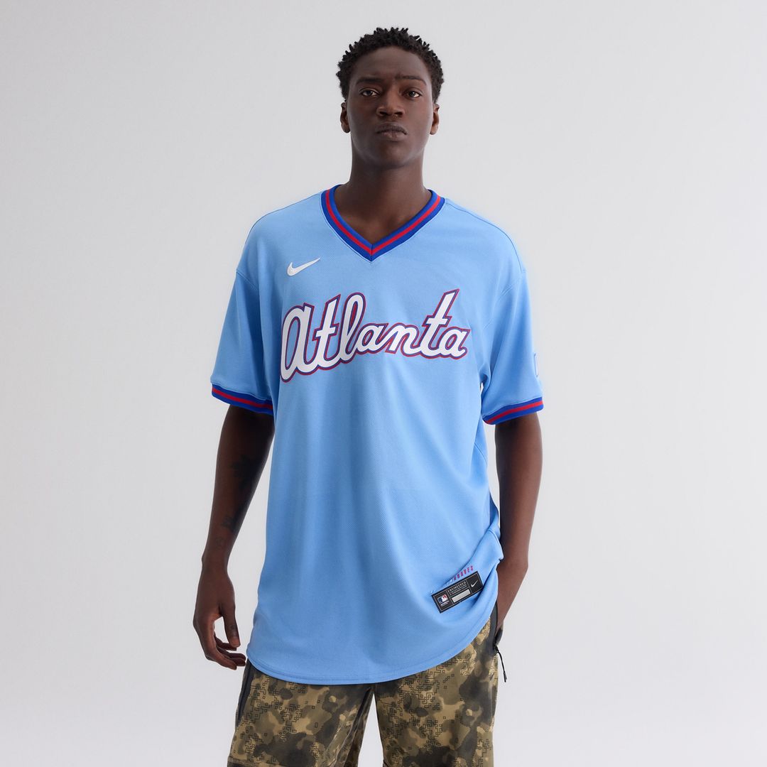 Atlanta Braves Nike 2026 City Connect Authentic Jersey - Powder Blue Official MLB Team Apparel Baseball Fan Gear