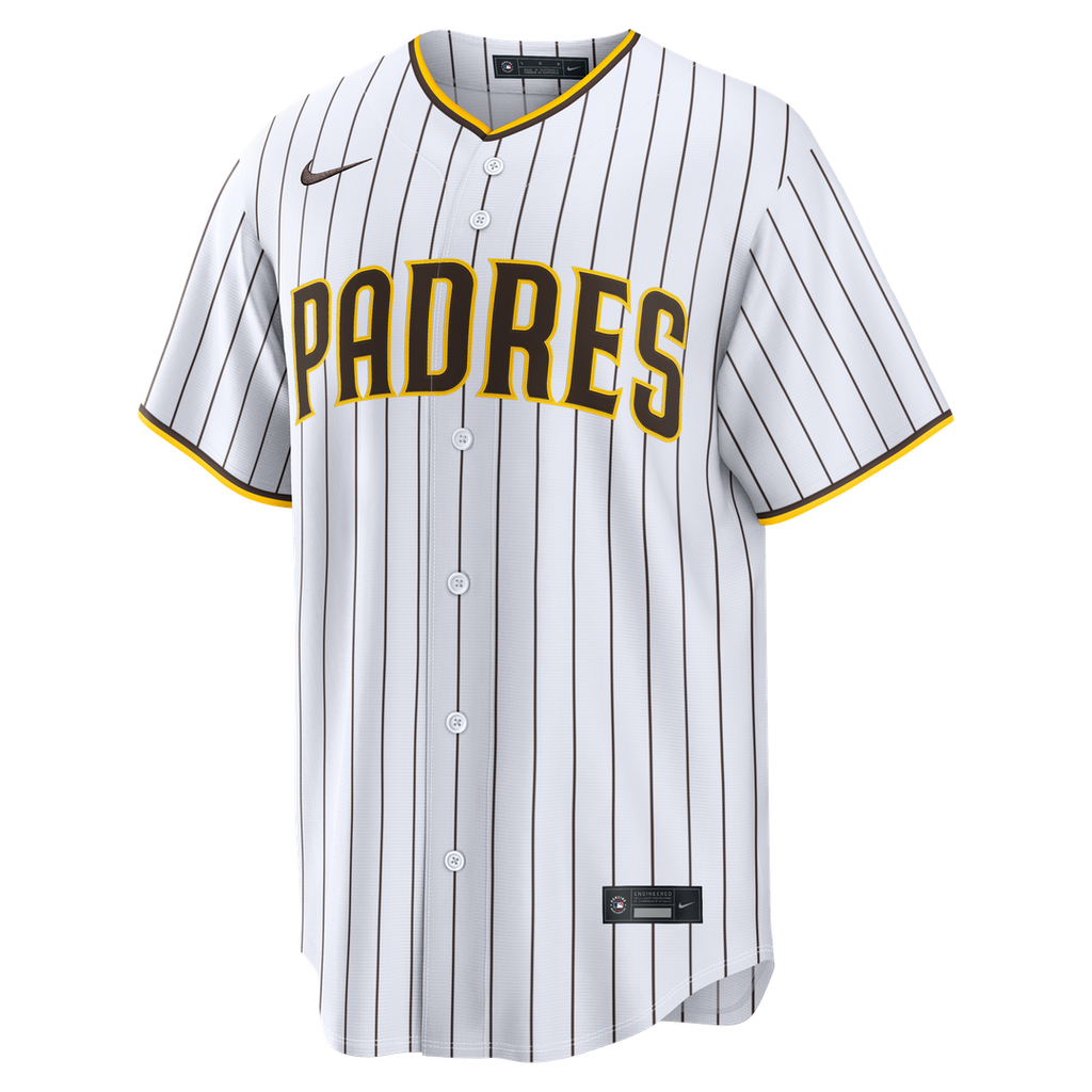 San Diego Padres Nike Home Replica Jersey - White Official MLB Team Apparel Baseball Fan Gear