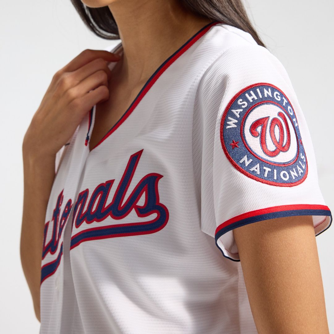 CJ Abrams Washington Nationals Nike Women's Home Replica Player Jersey - White Official MLB Team Apparel Baseball Fan Gear