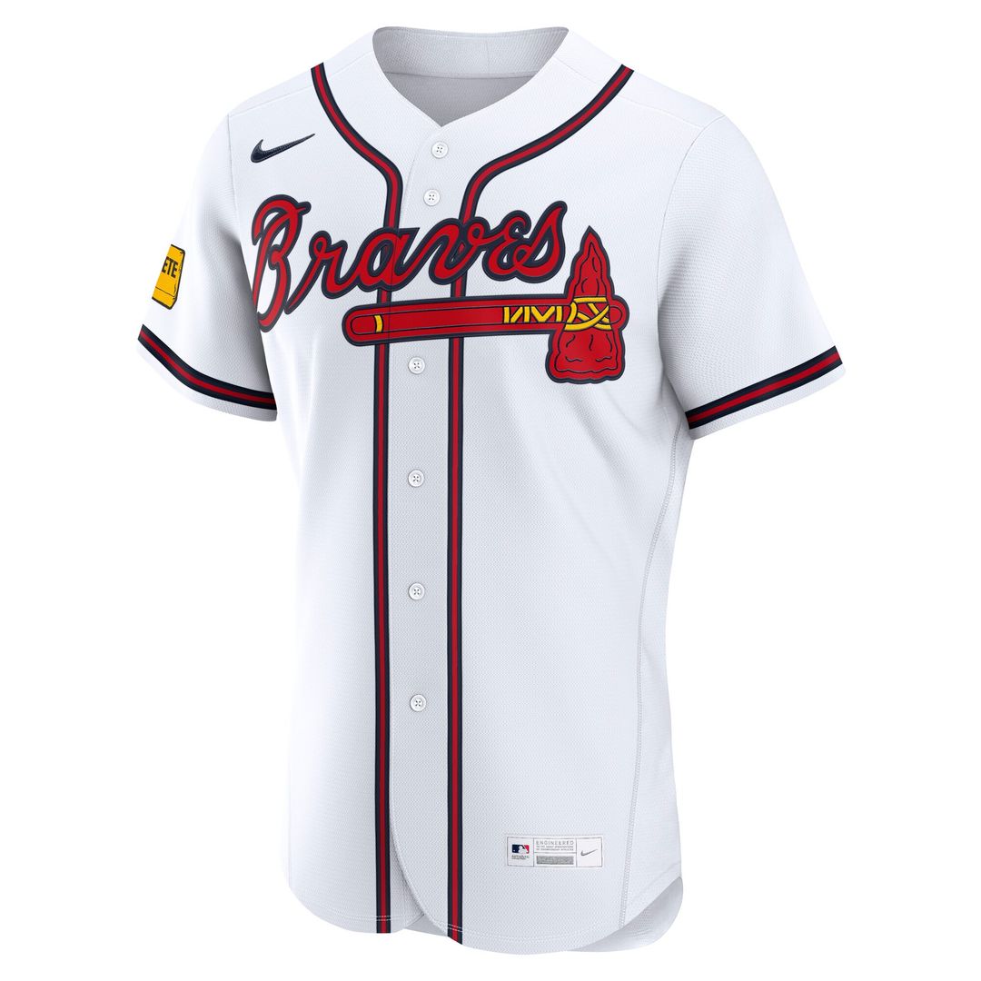 Atlanta Braves Nike Home Authentic Jersey - White Official MLB Team Apparel Baseball Fan Gear