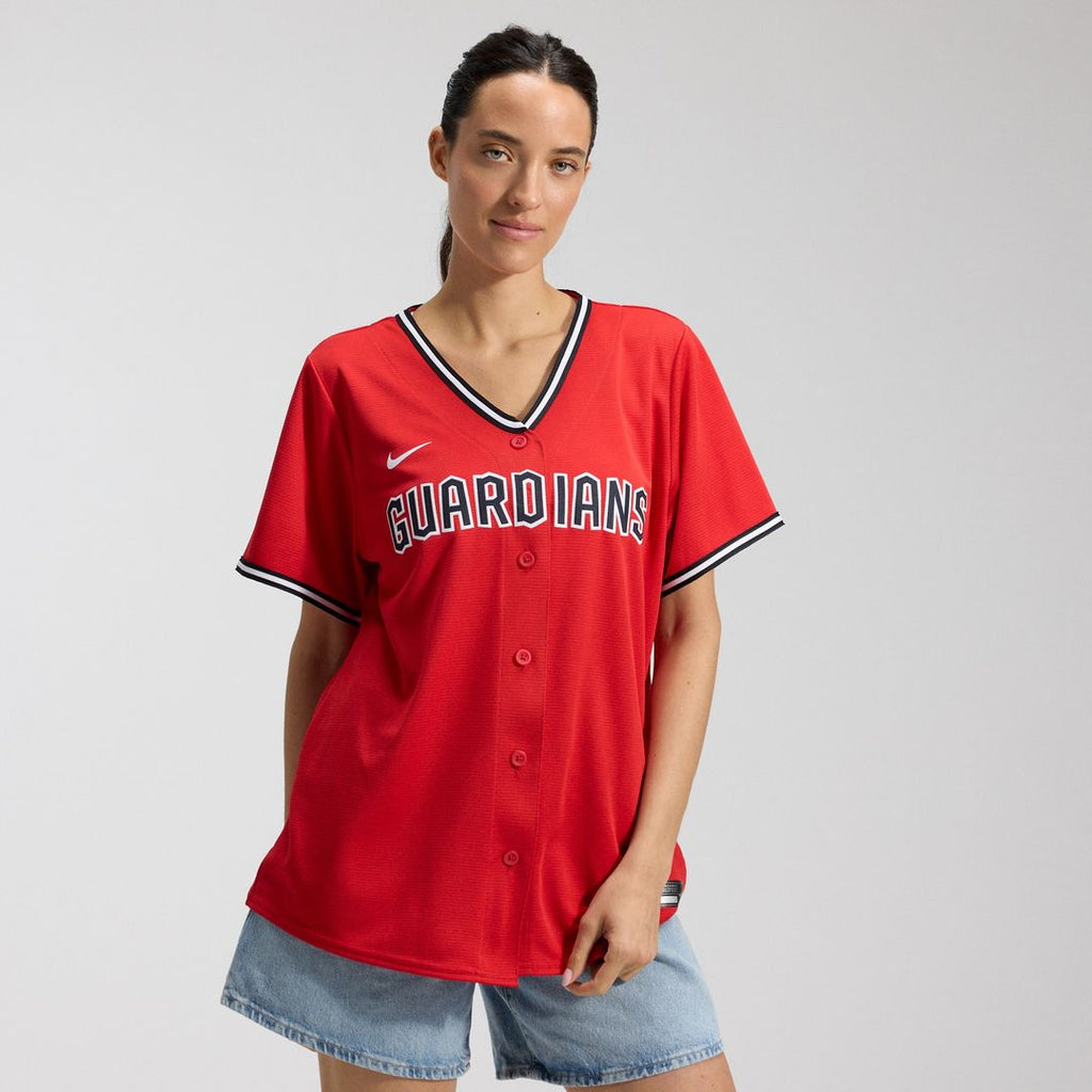 Cleveland Guardians Nike Women's Alternate 2 Replica Jersey - Red Official MLB Team Apparel Baseball Fan Gear