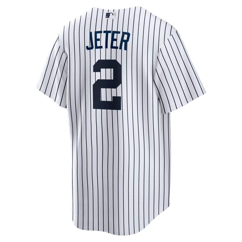 Derek Jeter New York Yankees Nike Home Retired Player Replica Jersey - White Official MLB Team Apparel Baseball Fan Gear