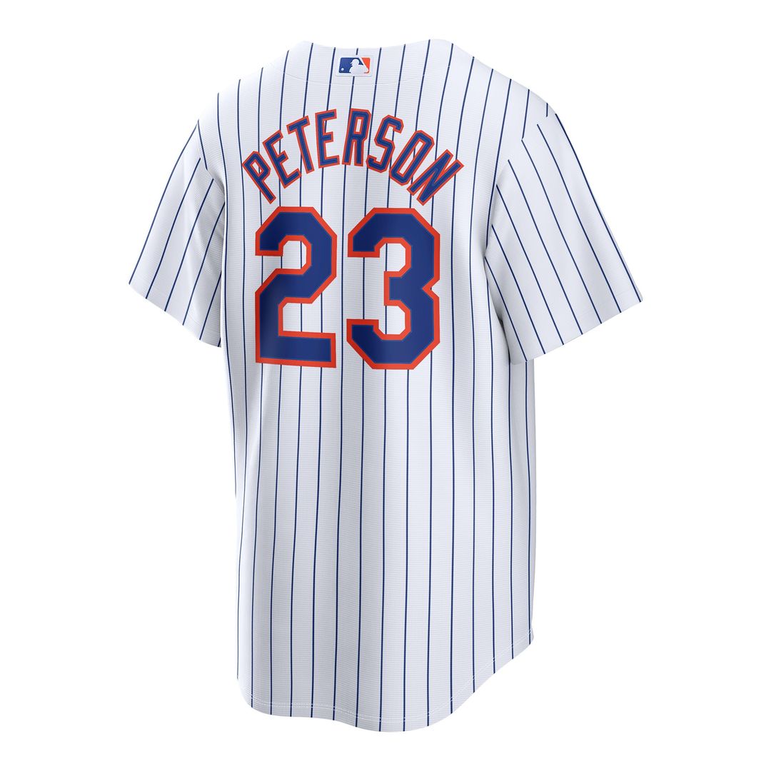 David Peterson New York Mets Nike Home Replica Jersey - White Official MLB Team Apparel Baseball Fan Gear
