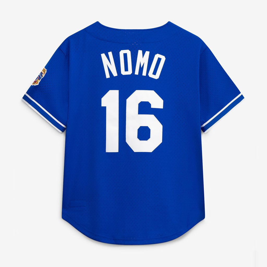 Hideo Nomo Los Angeles Dodgers Mitchell & Ness Big & Tall Cooperstown Collection Mesh Batting Practice Jersey - Royal Official MLB Team Apparel Baseba