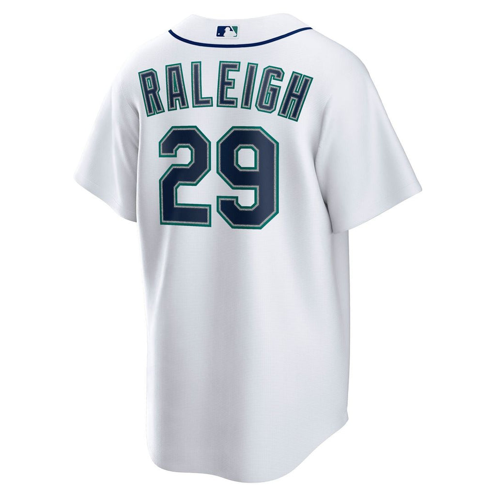 Cal Raleigh Seattle Mariners Nike Home Replica Player Jersey - White Official MLB Team Apparel Baseball Fan Gear