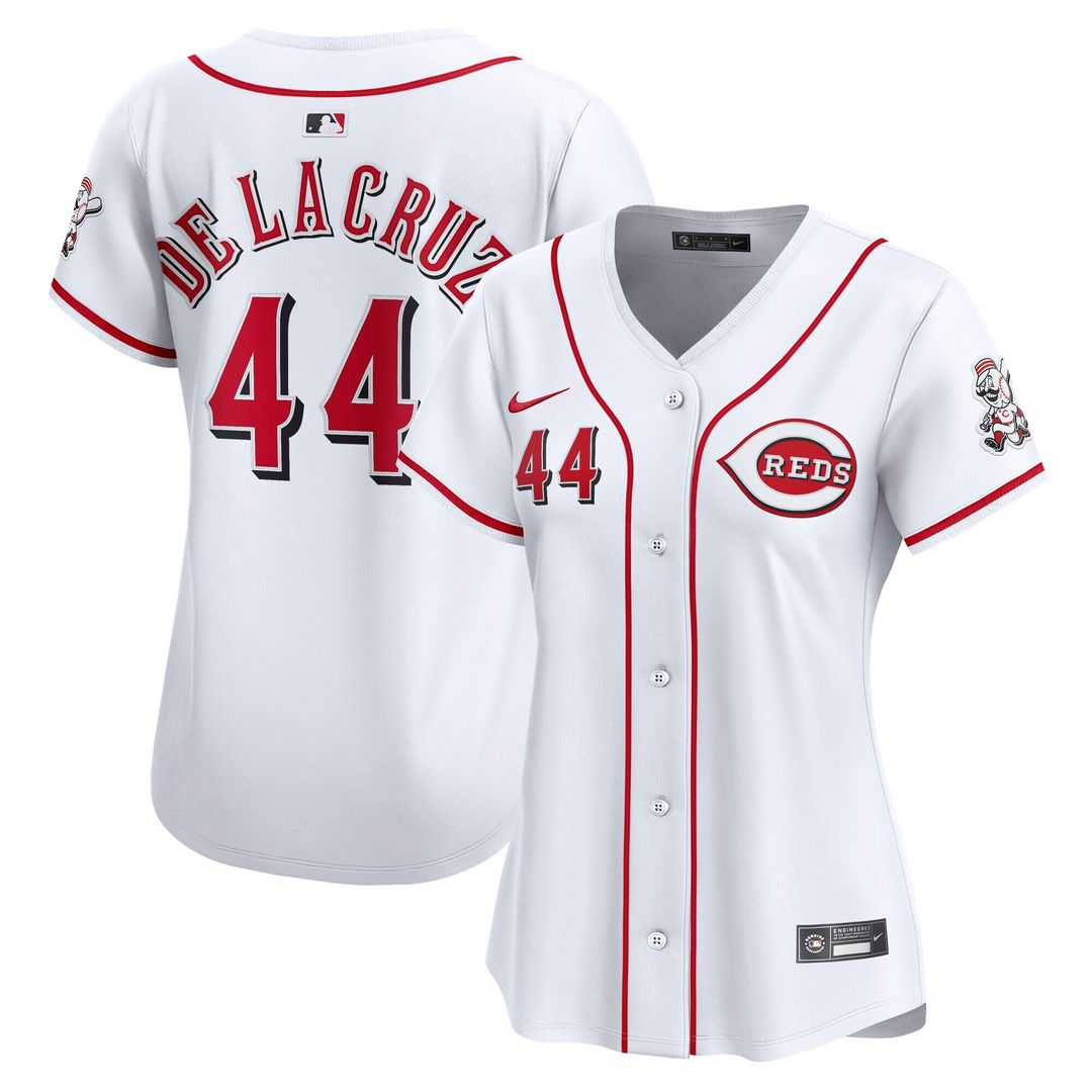 Elly De La Cruz Cincinnati Reds Nike Women's Home Limited Player Jersey - White Official MLB Team Apparel Baseball Fan Gear