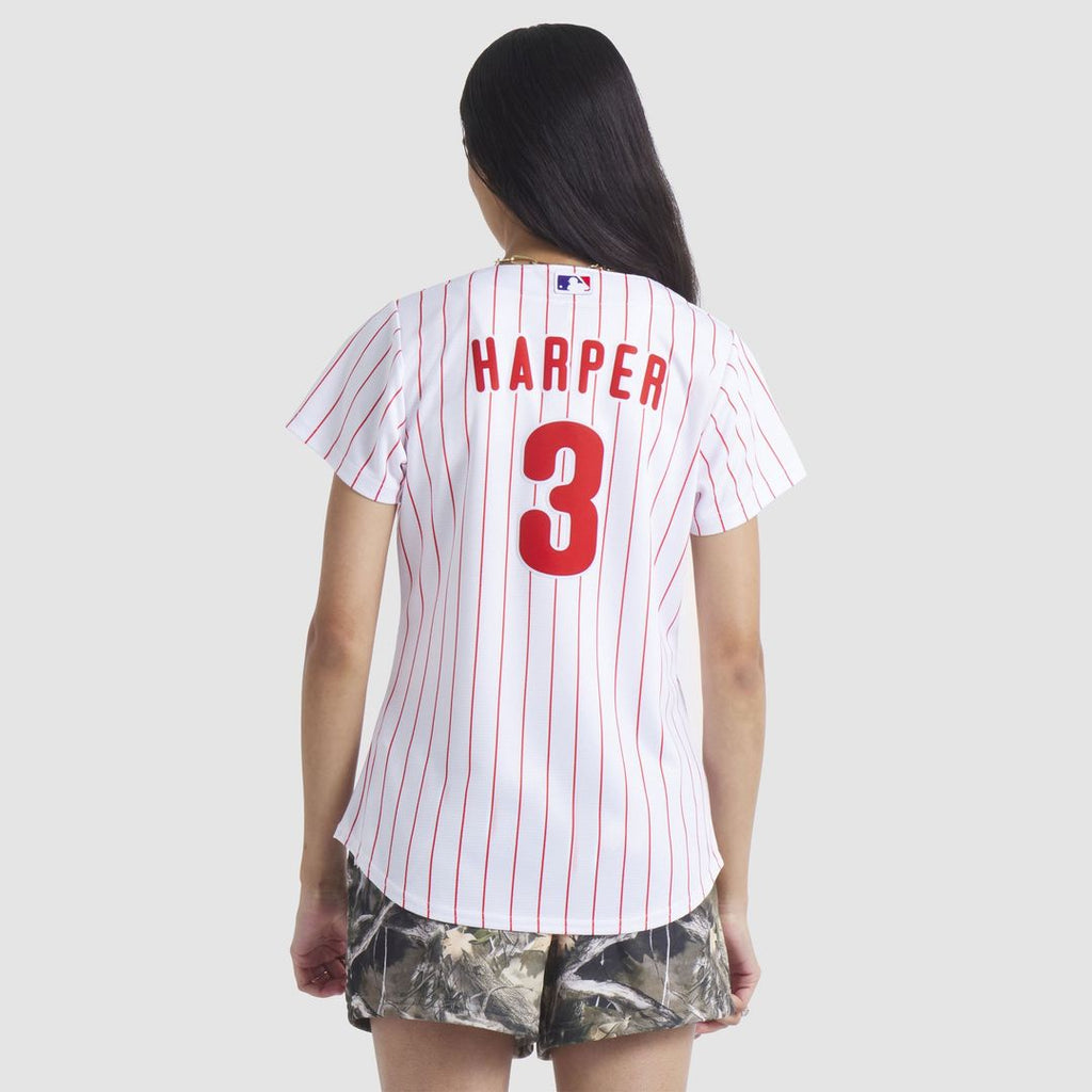 Bryce Harper Philadelphia Phillies Nike Women's Home Replica Player Jersey - White Official MLB Team Apparel Baseball Fan Gear