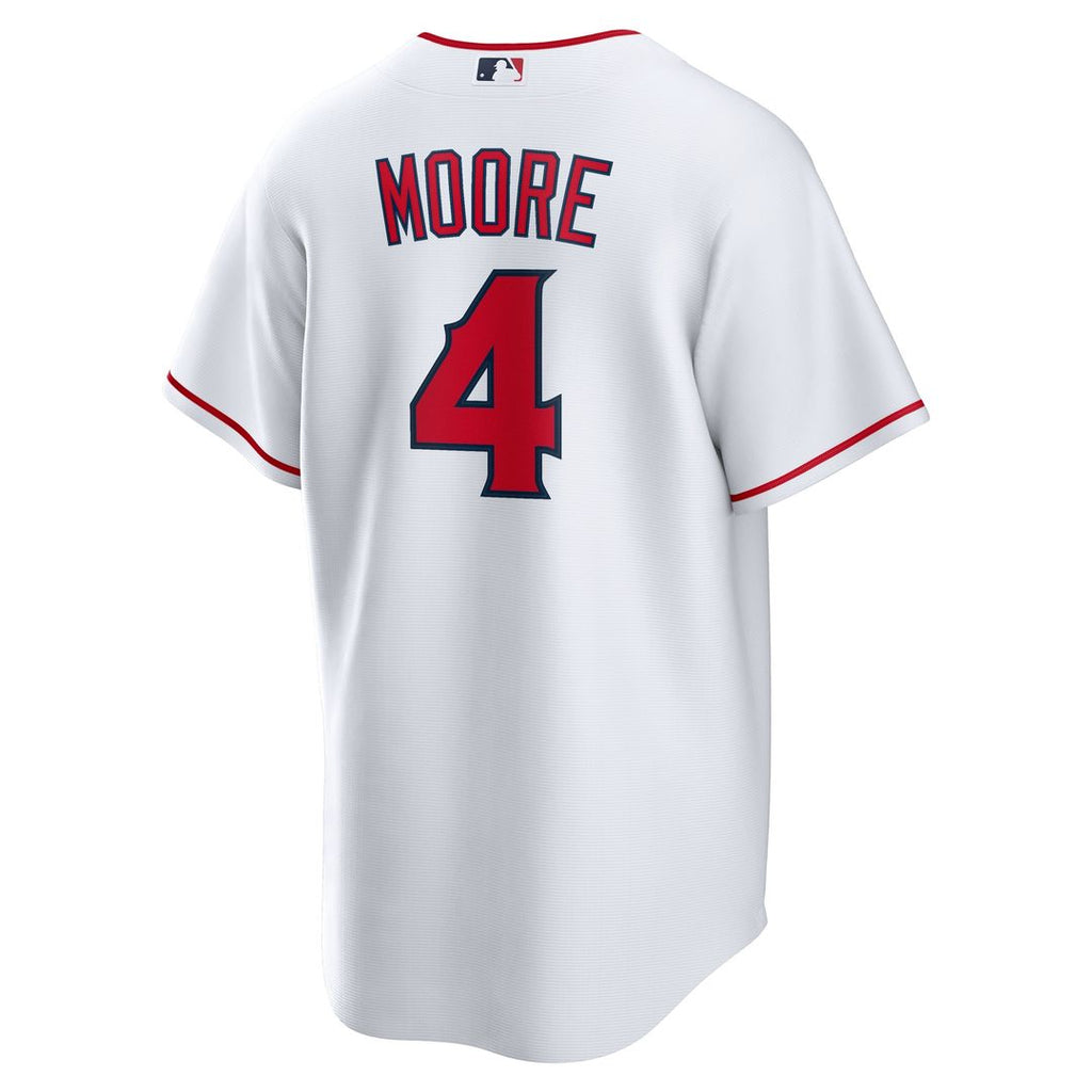 Christian Moore Los Angeles Angels Nike Home Replica Jersey - White Official MLB Team Apparel Baseball Fan Gear