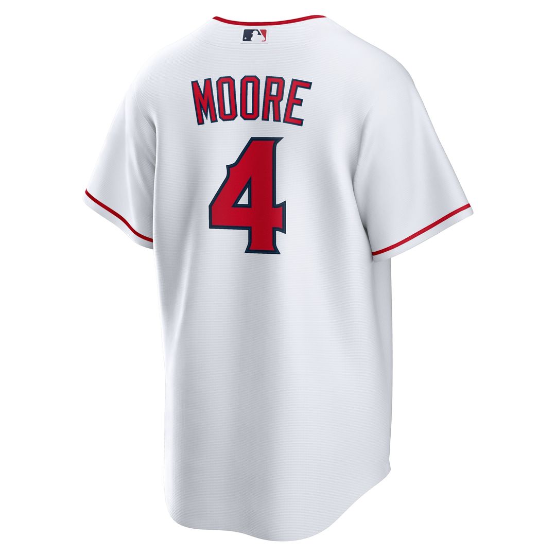 Christian Moore Los Angeles Angels Nike Home Replica Jersey - White Official MLB Team Apparel Baseball Fan Gear