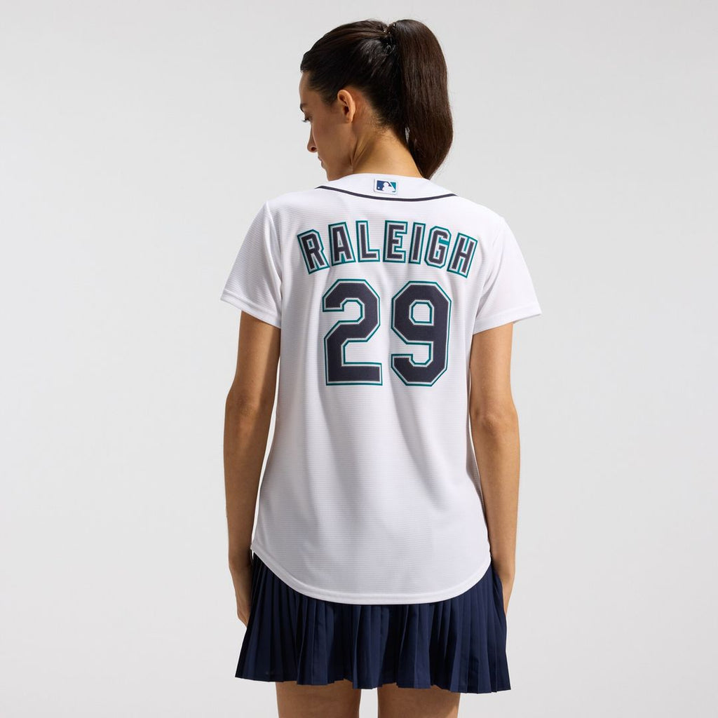 Cal Raleigh Seattle Mariners Nike Women's Home Replica Jersey - White Official MLB Team Apparel Baseball Fan Gear