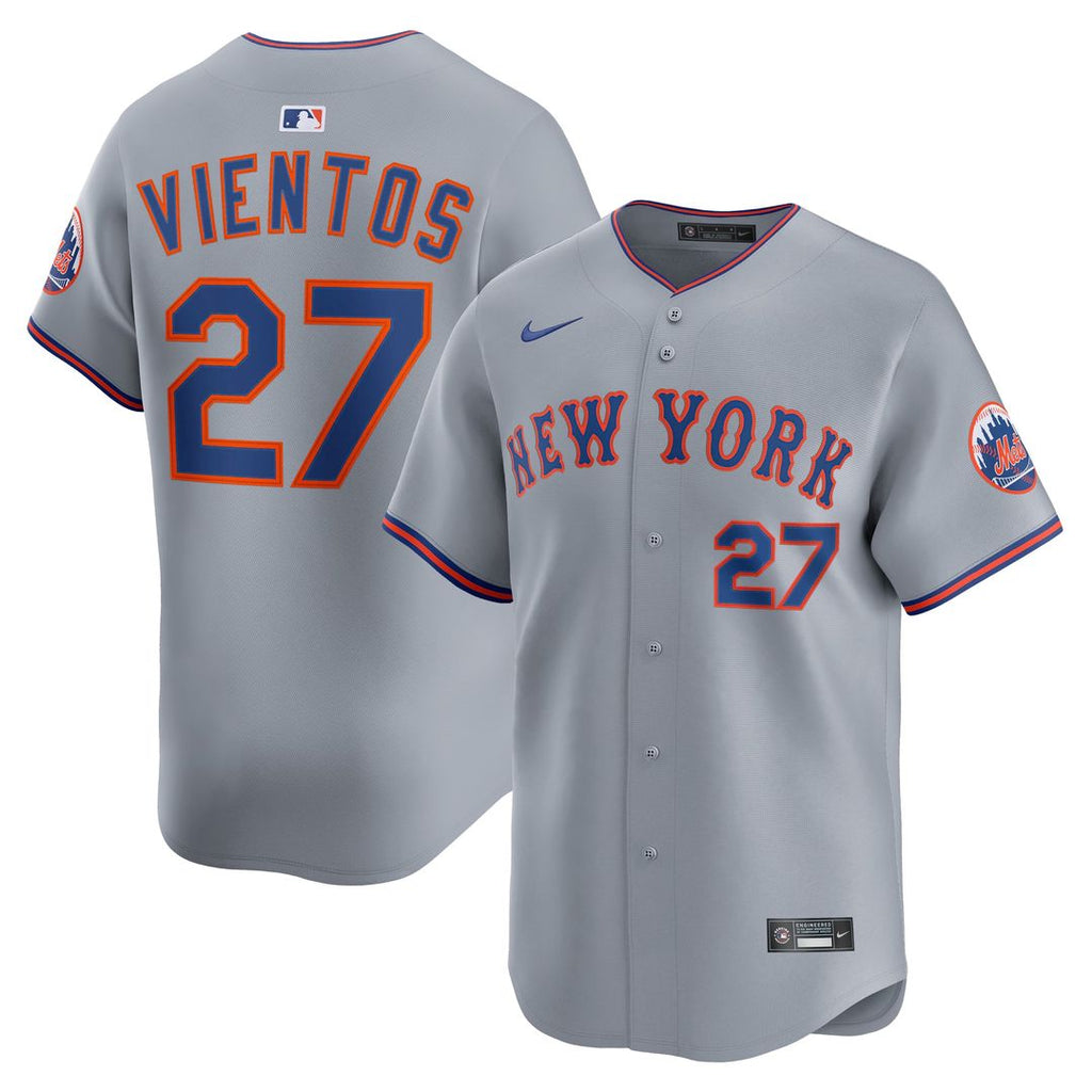 Mark Vientos New York Mets Nike All-Star Limited Jersey - Gray Official MLB Team Apparel Baseball Fan Gear