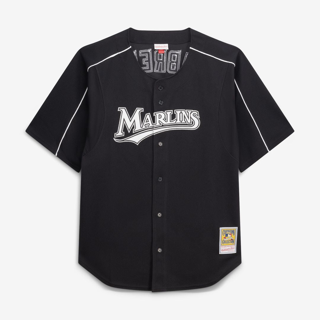 Miguel Cabrera Miami Marlins Mitchell & Ness Big & Tall Cooperstown Mesh Batting Practice Jersey - Black Official MLB Team Apparel Baseball Fan Gear