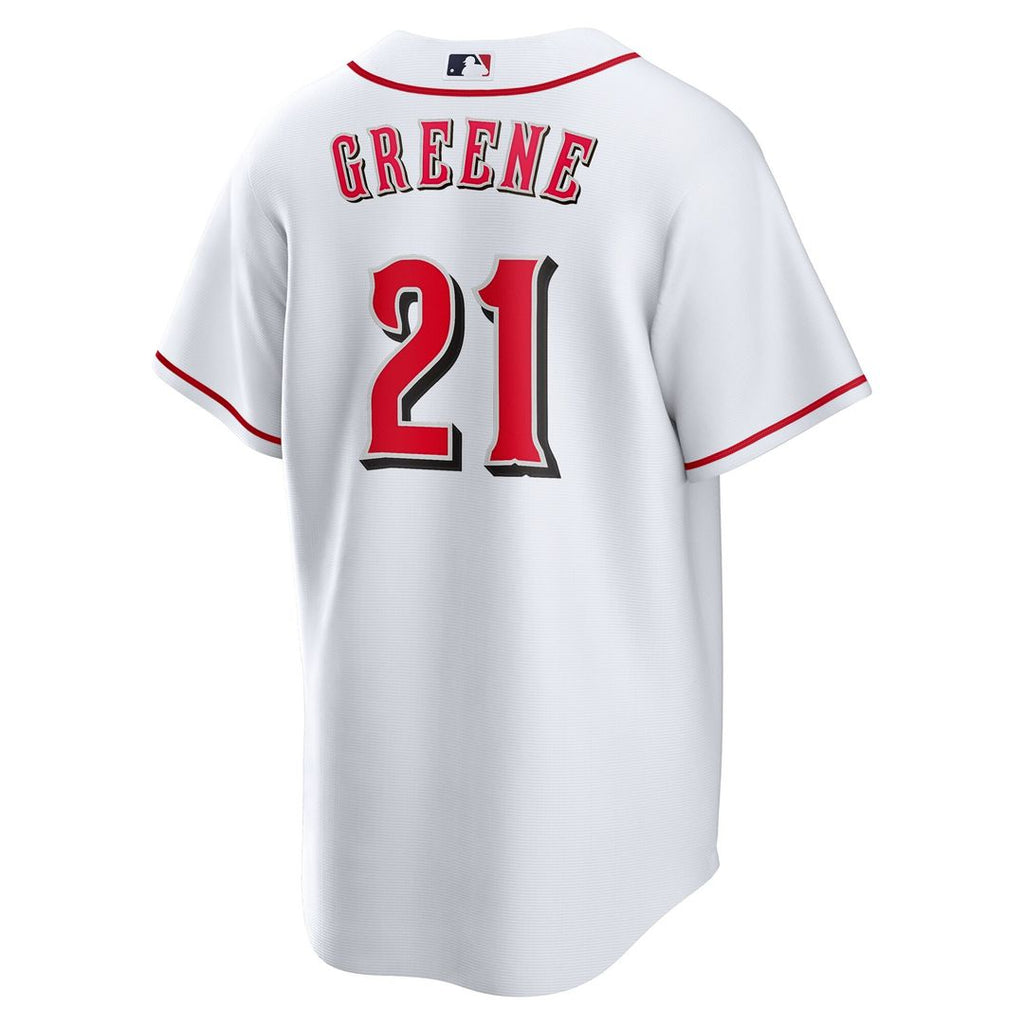 Hunter Greene Cincinnati Reds Nike Home Replica Jersey - White Official MLB Team Apparel Baseball Fan Gear