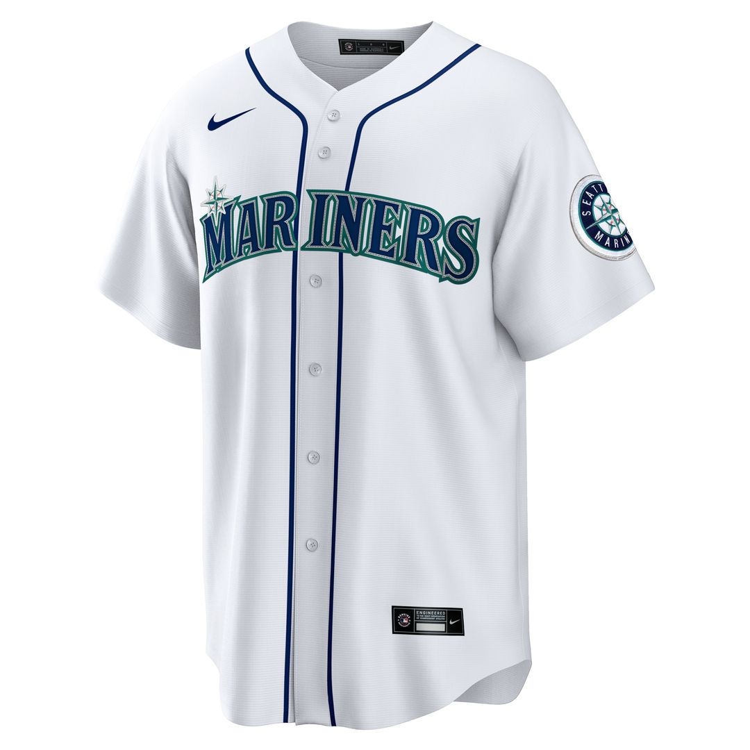 Julio Rodríguez Seattle Mariners Nike Home Replica Jersey - White Official MLB Team Apparel Baseball Fan Gear