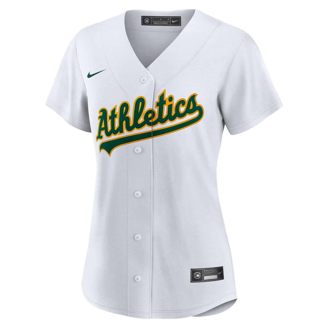 Jeff McNeil Athletics Nike Women's Home Replica Jersey - White Official MLB Team Apparel Baseball Fan Gear