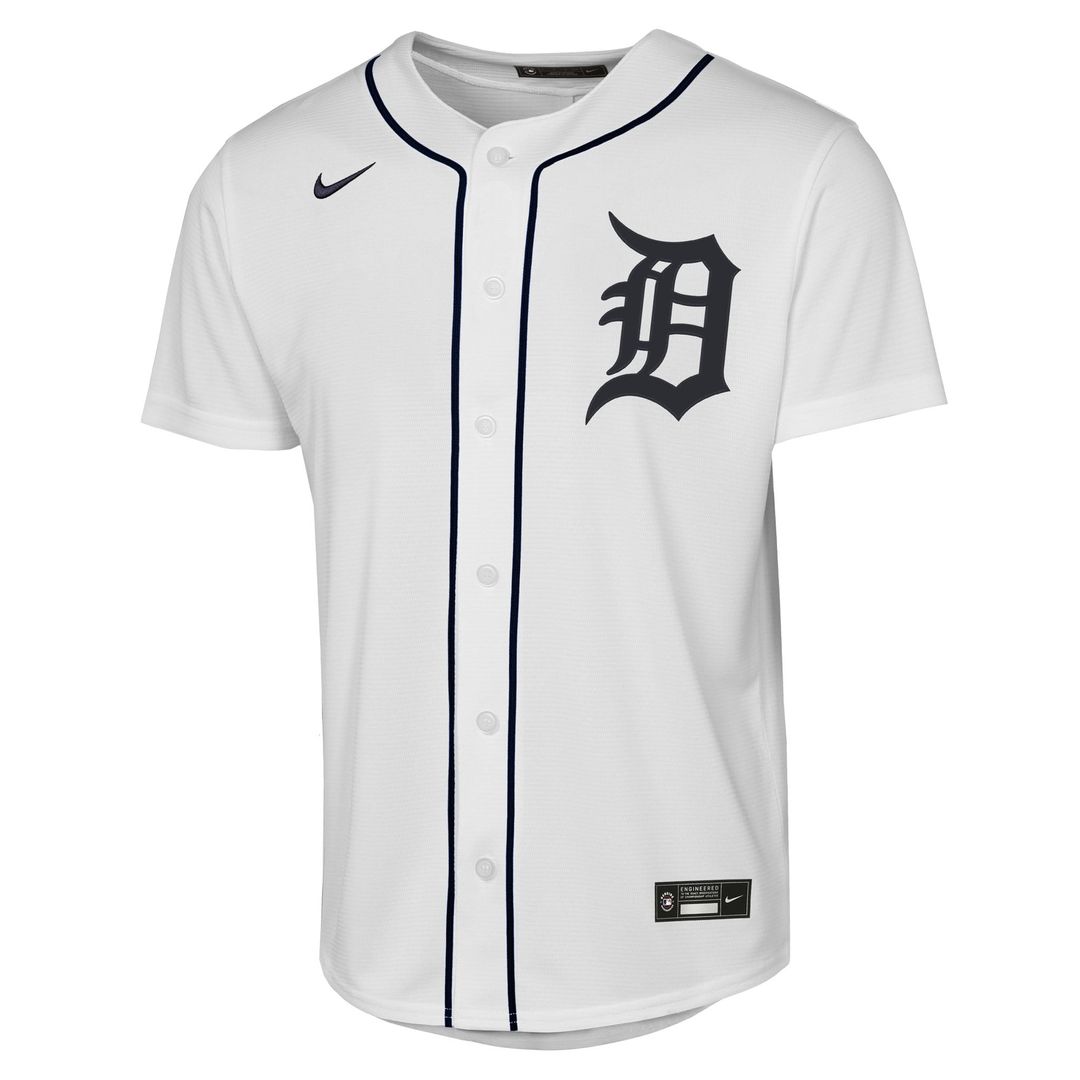 Tarik Skubal Detroit Tigers Nike Youth Home Replica Player Jersey - White Official MLB Team Apparel Baseball Fan Gear