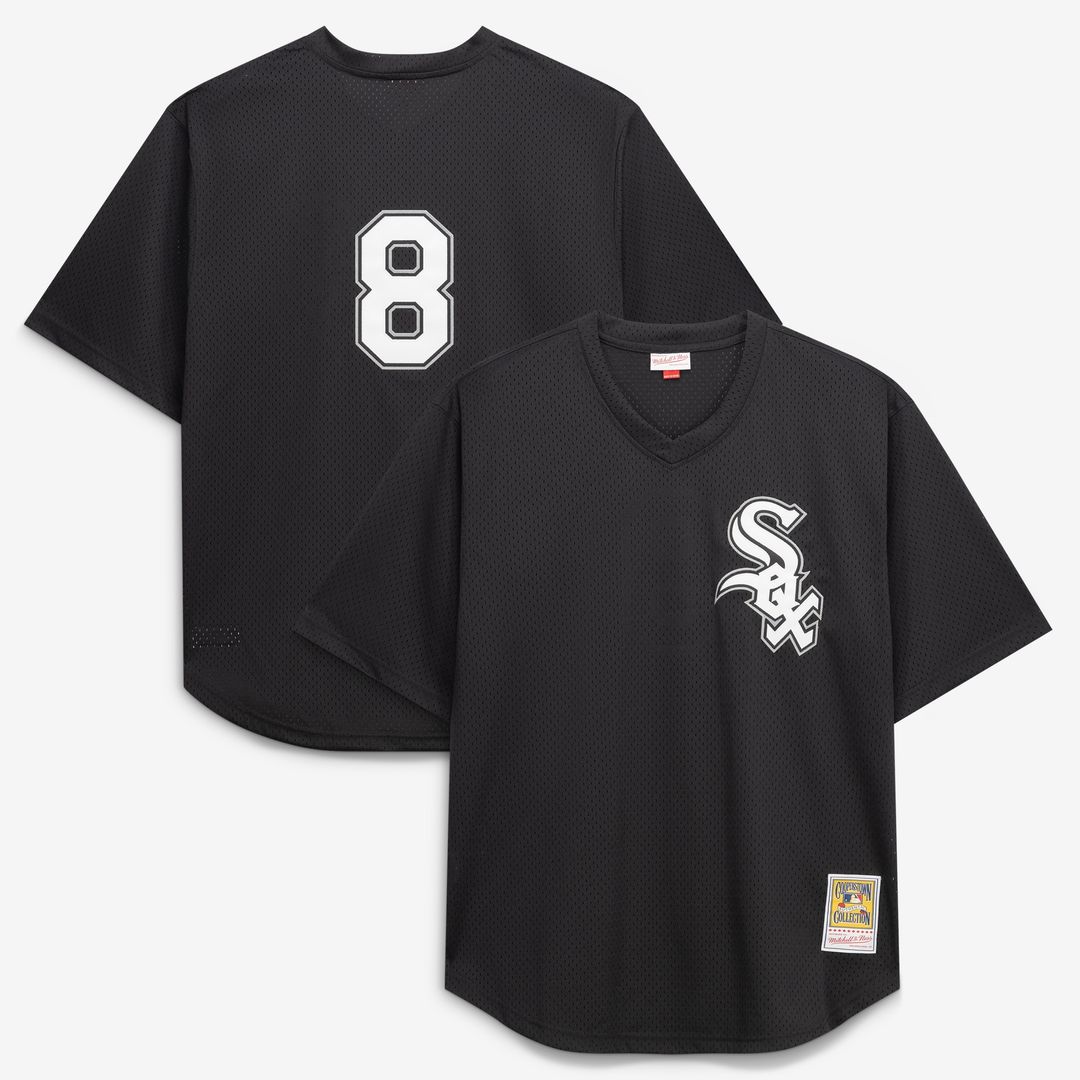 Bo Jackson Chicago White Sox Mitchell & Ness Cooperstown Collection Big & Tall Mesh Batting Practice Jersey - Black Official MLB Team Apparel Baseball