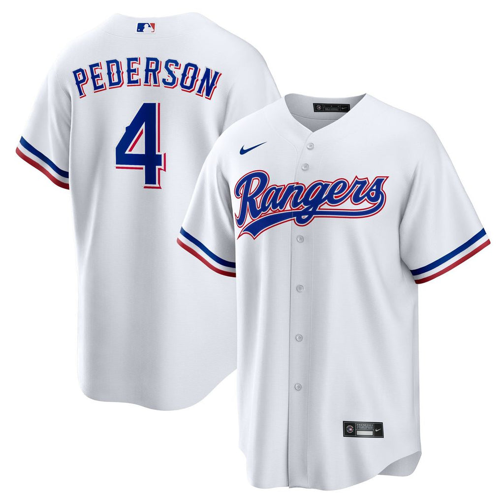 Joc Pederson Texas Rangers Nike Youth Home Replica Jersey - White Official MLB Team Apparel Baseball Fan Gear