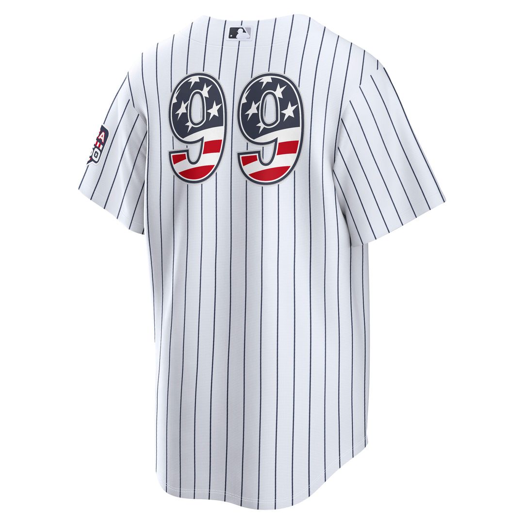 Aaron Judge New York Yankees Nike USA 250 Fourth of July Home Stadium Jersey - White Official MLB Team Apparel Baseball Fan Gear