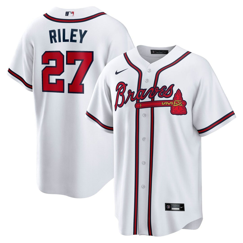 Austin Riley Atlanta Braves Nike Home Replica Player Jersey - White Official MLB Team Apparel Baseball Fan Gear