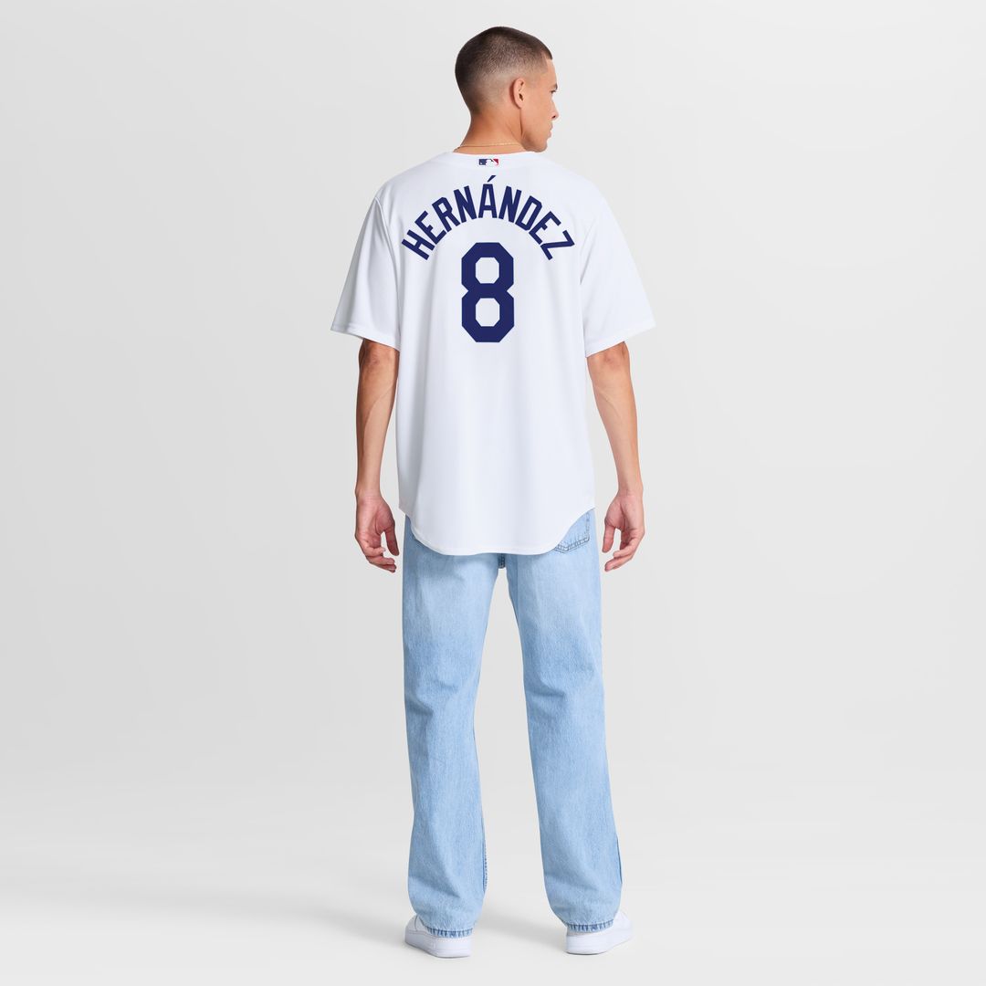 Enrique Hernández Los Angeles Dodgers Nike Home Replica Jersey - White Official MLB Team Apparel Baseball Fan Gear
