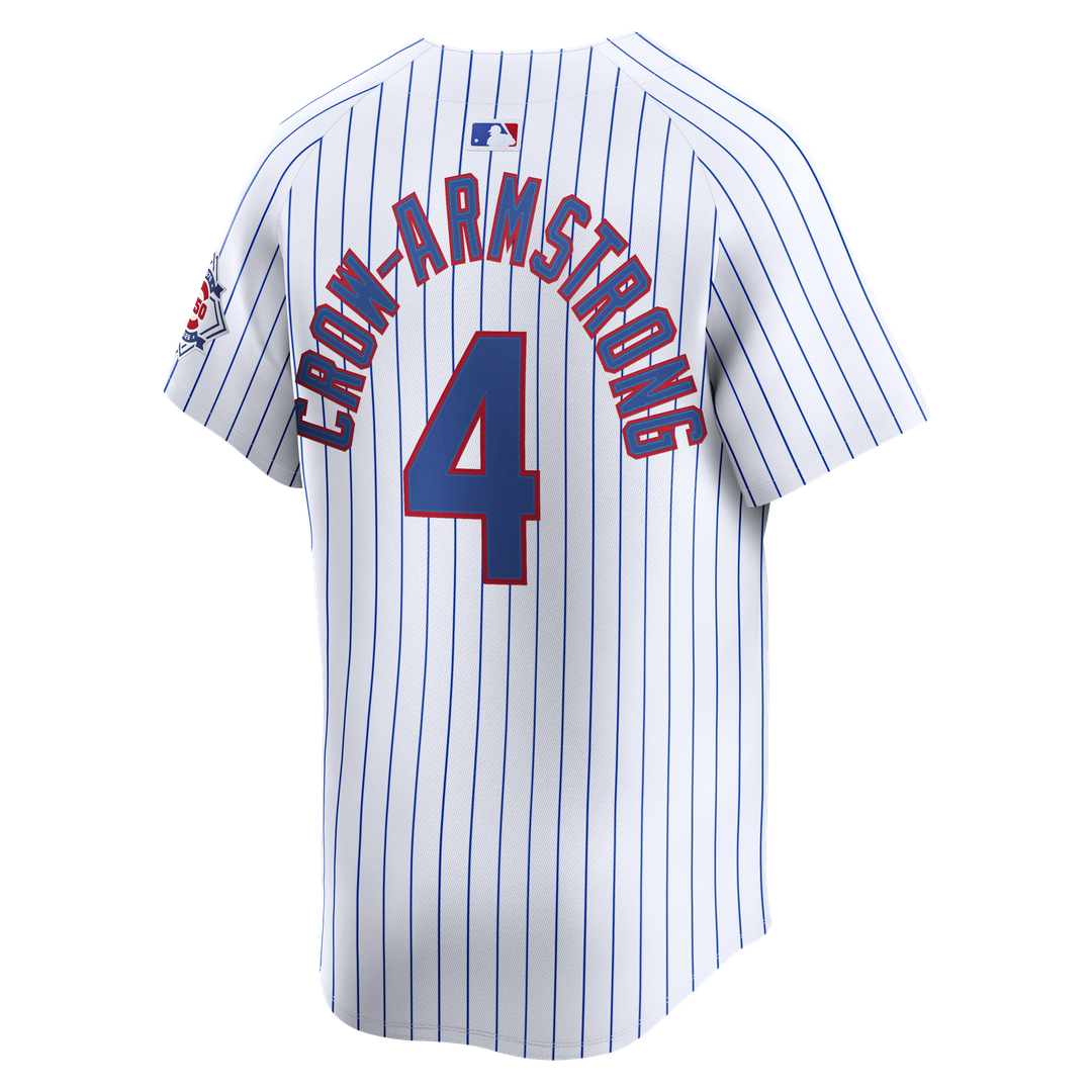 Pete Crow-Armstrong Chicago Cubs Nike 150th Anniversary Limited Jersey - White Official MLB Team Apparel Baseball Fan Gear