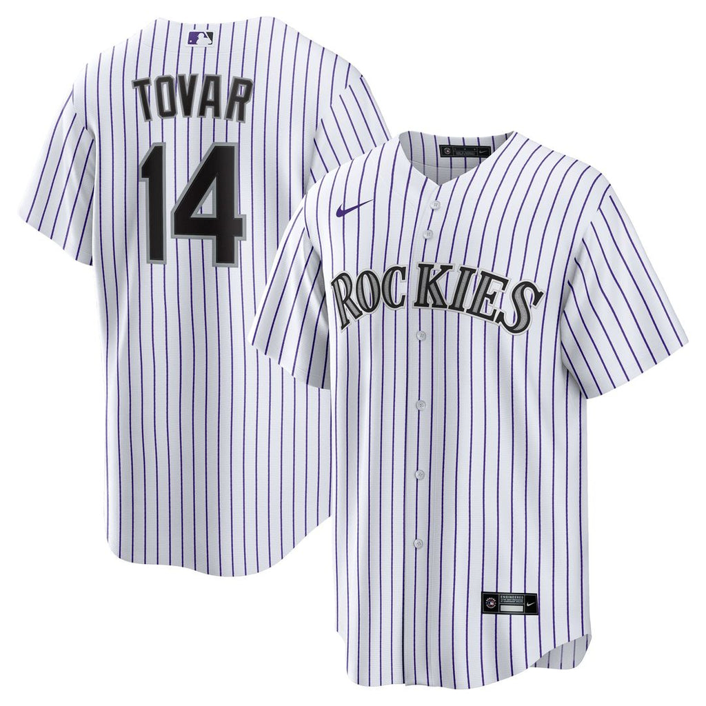 Ezequiel Tovar Colorado Rockies Nike Home Replica Jersey - White Official MLB Team Apparel Baseball Fan Gear