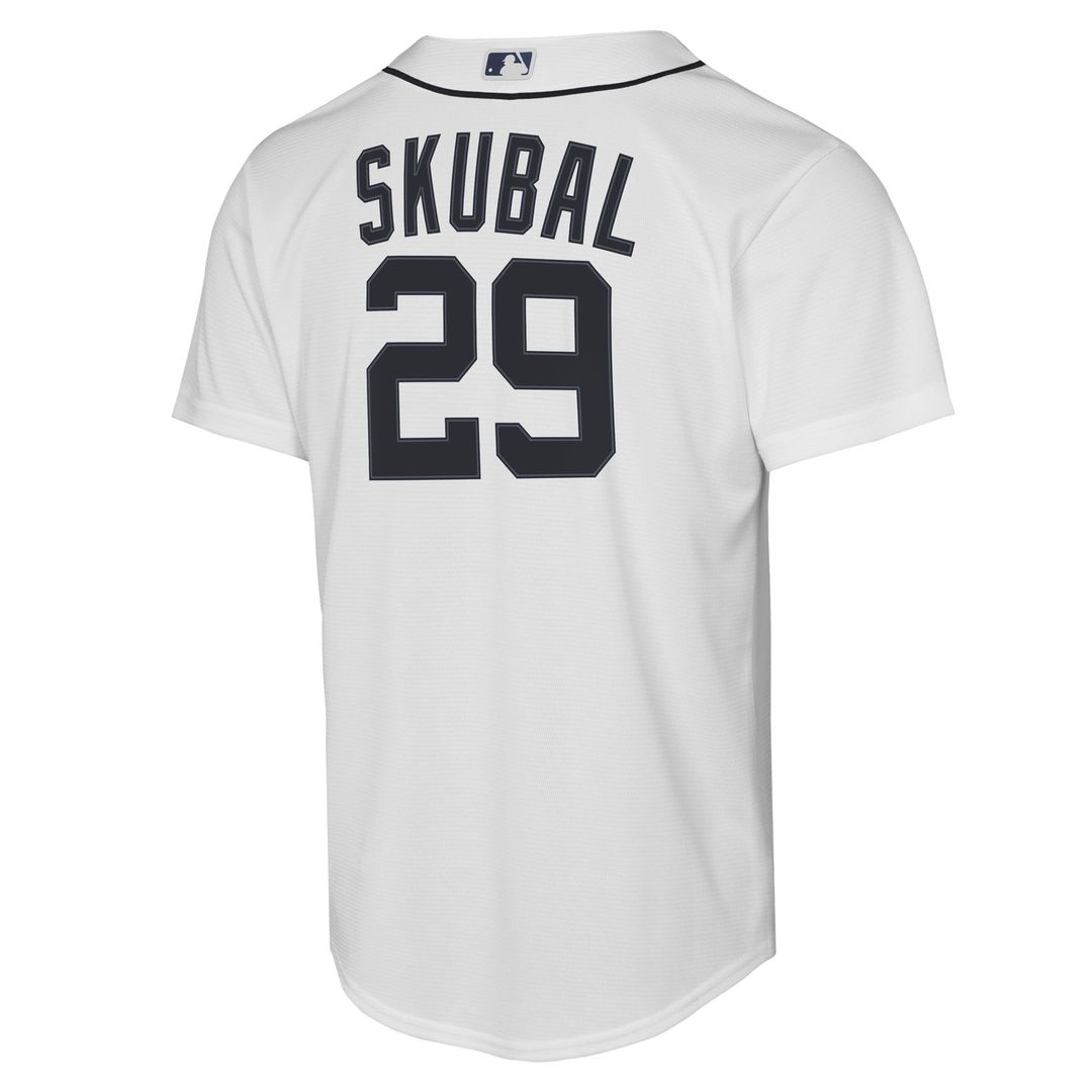 Tarik Skubal Detroit Tigers Nike Youth Home Replica Player Jersey - White Official MLB Team Apparel Baseball Fan Gear