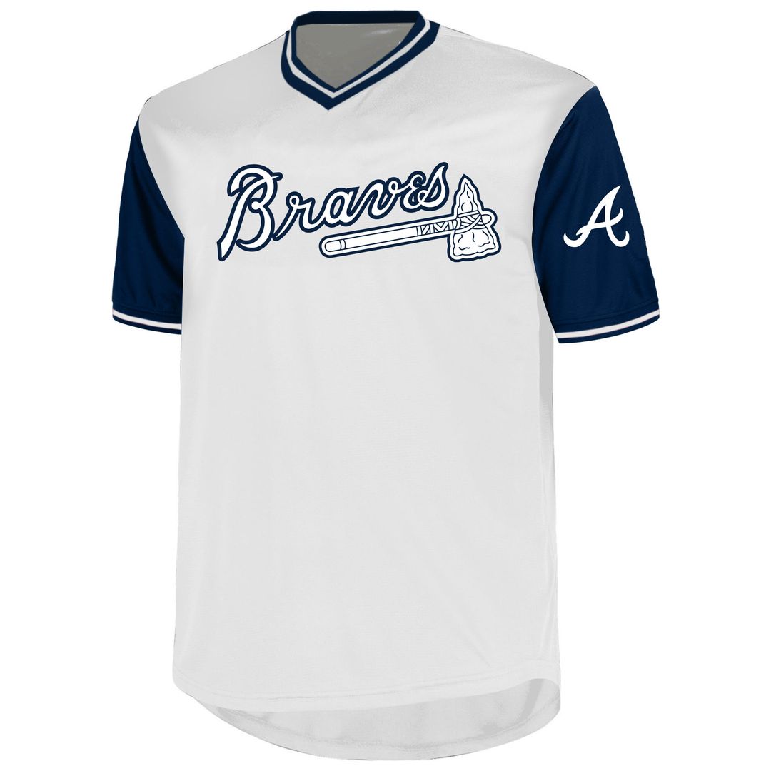 Ronald Acuña Jr. Atlanta Braves Profile Big & Tall Name & Number Jersey - White Official MLB Team Apparel Baseball Fan Gear