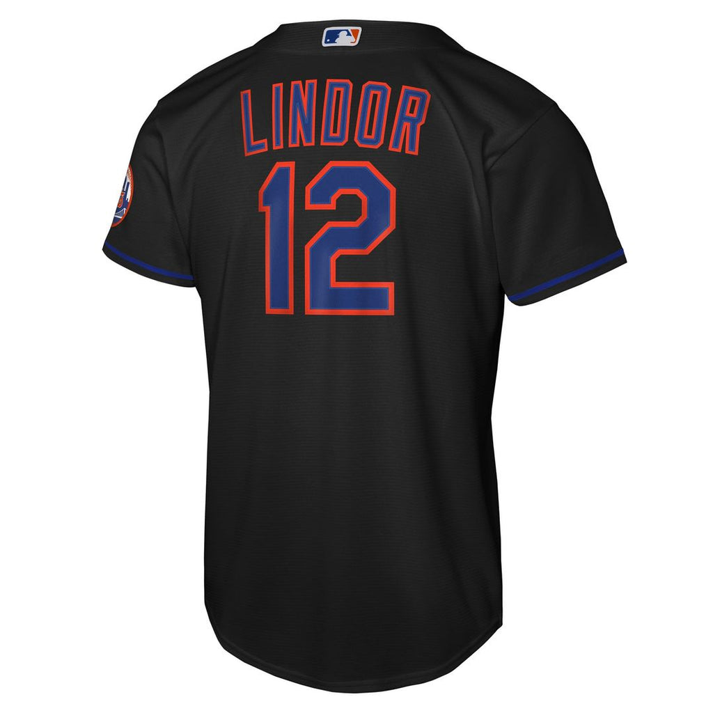 Francisco Lindor New York Mets Nike Youth Road Stadium Player Jersey - Gray Official MLB Team Apparel Baseball Fan Gear
