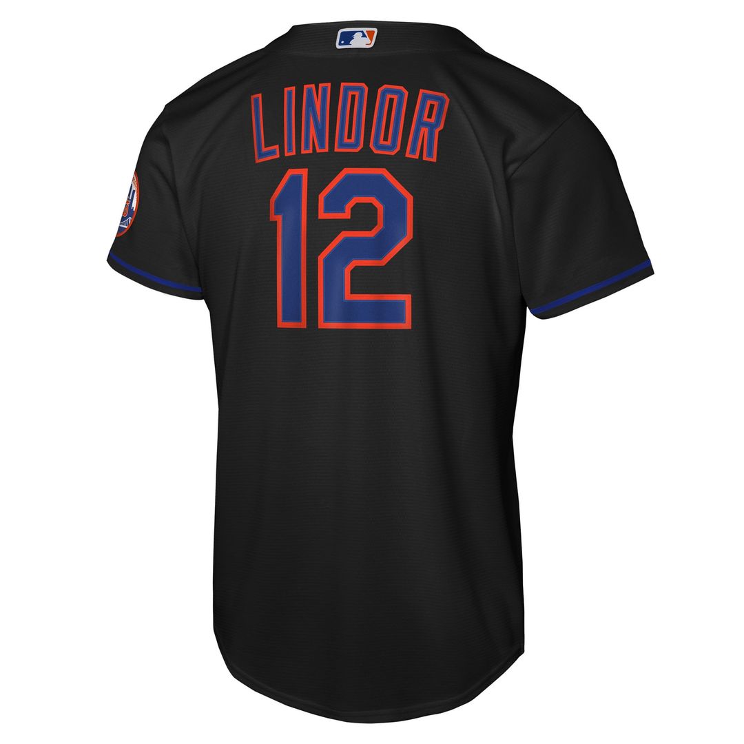 Francisco Lindor New York Mets Nike Youth Road Stadium Player Jersey - Gray Official MLB Team Apparel Baseball Fan Gear