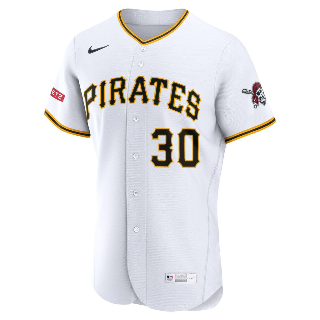 Paul Skenes Pittsburgh Pirates Nike Home Authentic Sponsor Patch Jersey - White Official MLB Team Apparel Baseball Fan Gear