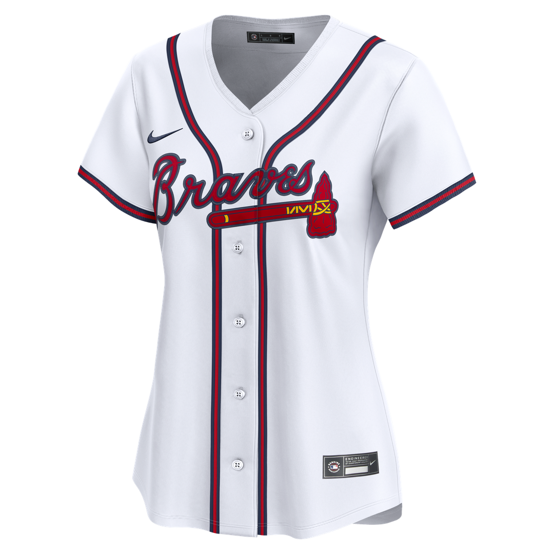 Atlanta Braves Nike Home Women's Limited Jersey - White Official MLB Team Apparel Baseball Fan Gear